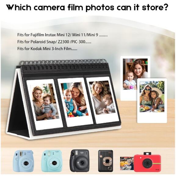 Ruibytree Desk Calendar Style Photo Album with 96 Pockets for Fujifilm 3-PCK - Picture 2 of 6